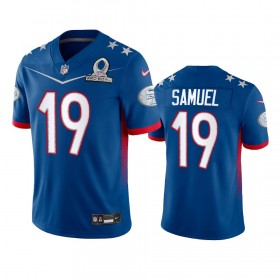 Miesten San Francisco 49ers NFL Pelipaita Deebo Samuel 19 Game Royal 2022 NFC Pro Bowl